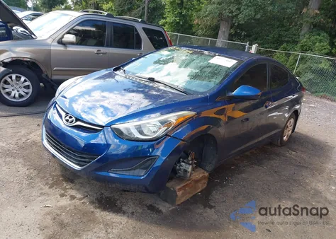 2016 Hyundai Elantra Se from USA, damaged, VIN 5NPDH4AE4GH785258